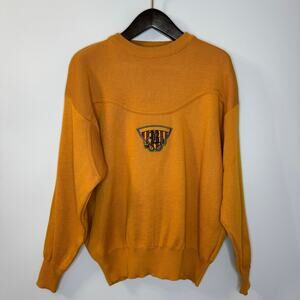 Bogner Vgt Men's L Ski Sweater Logo Embroidered Crest Wool Blend Winter Outdoor